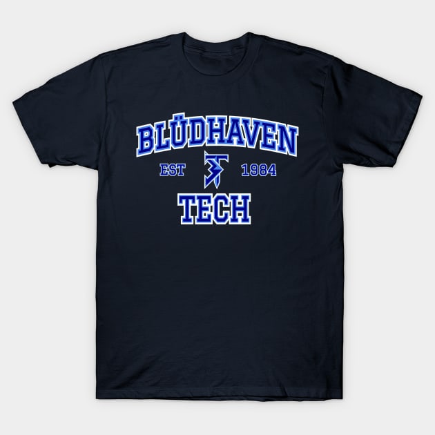 Bludhaven Tech T-Shirt by cgomez15